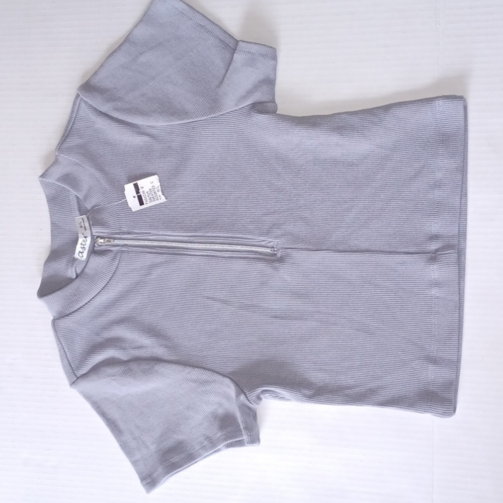 ASTER FASHION Q  BLUE GREY SHIRT TOP  STYLE SW6919 SWEATER ASSORTED C SIZE M/L